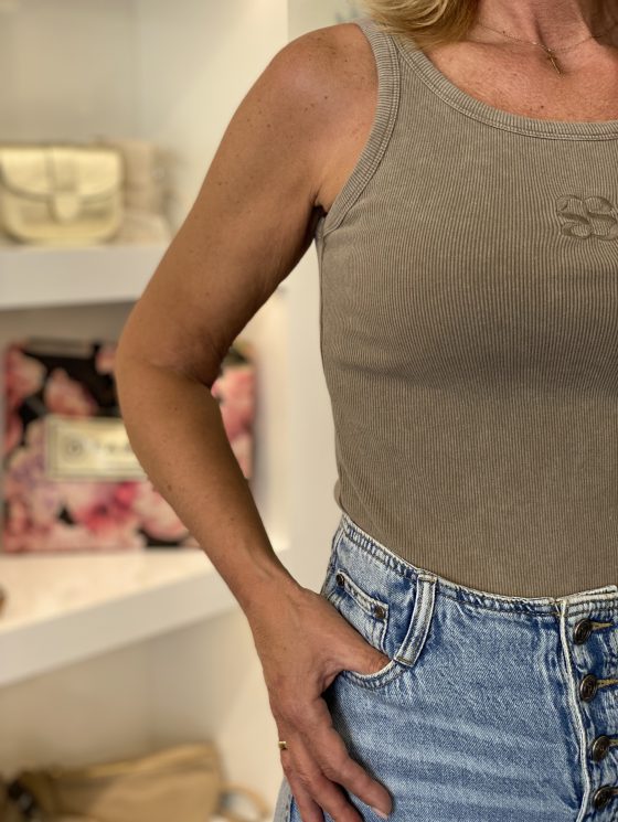 My Essential Wardrobe MandyMW Top walnut wash - Afbeelding 3