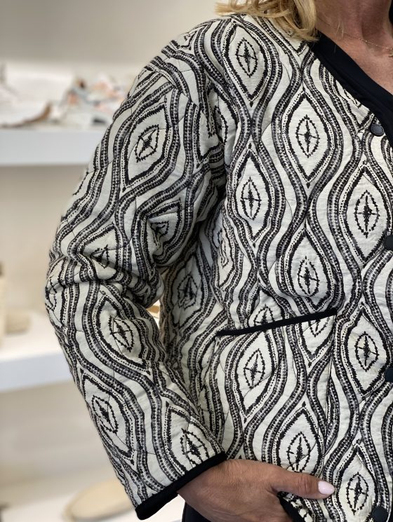 Freequent Aya Bomber Jacket moonbeam w. black - Afbeelding 3
