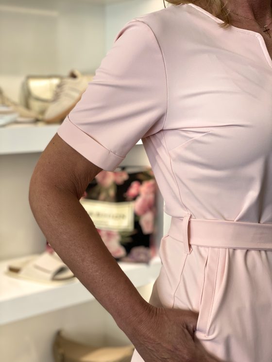 Mi Piace Travelstof Tuniek Jurk met Tailleband peachskin 202245 - Afbeelding 4