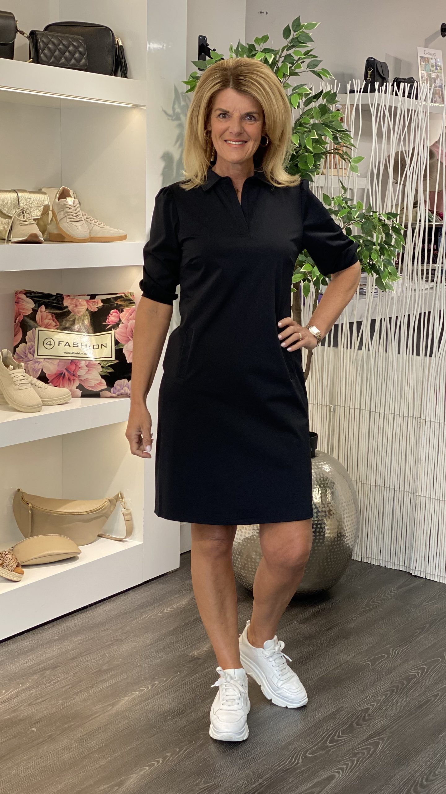 Triple Nine Travelstof Rechte Jurk 51803 Fashion Den Helder