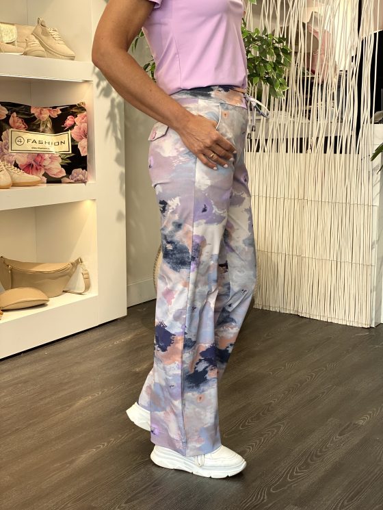 Mi piace Travelbroek Loose Fit multicolor monet print 202089 - Afbeelding 4