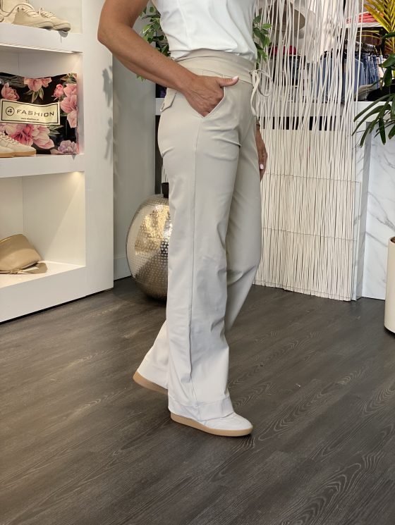 Mi Piace Travelstof Broek dikkere kwaliteit beige 202136 - Afbeelding 3