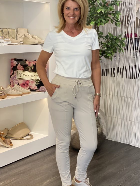 Mi Piace Travelbroek dikkere kwaliteit 202134 beige - Afbeelding 2