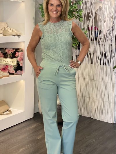 Mi Piace Travelstof Broek dikkere kwaliteit lilypad groen 202136