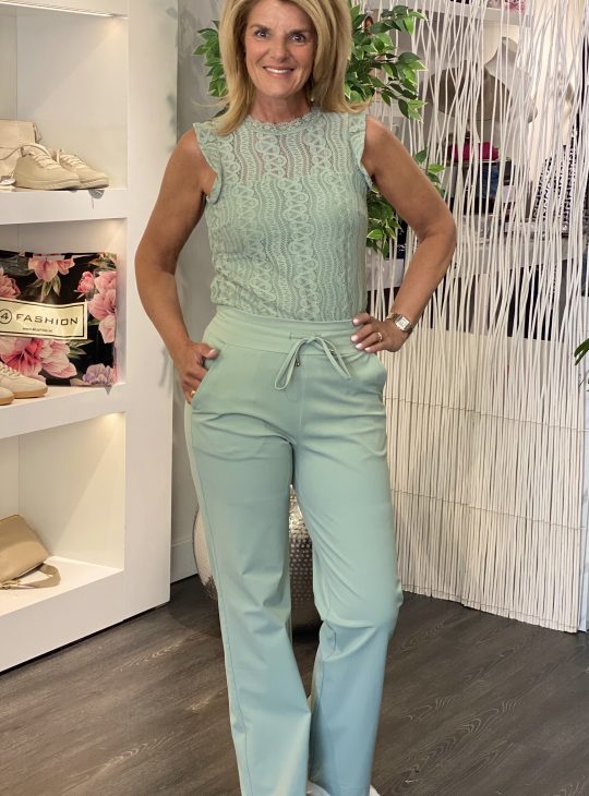 Mi Piace Travelstof Broek dikkere kwaliteit lilypad groen 202136