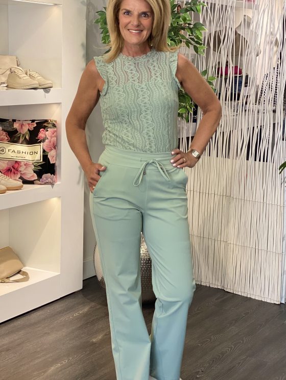 Mi Piace Travelstof Broek dikkere kwaliteit lilypad groen 202136