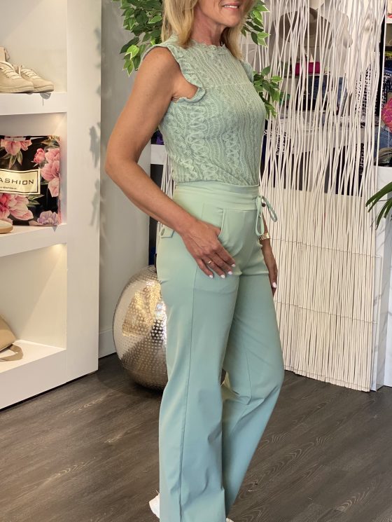 Mi Piace Travelstof Broek dikkere kwaliteit lilypad groen 202136 - Afbeelding 2