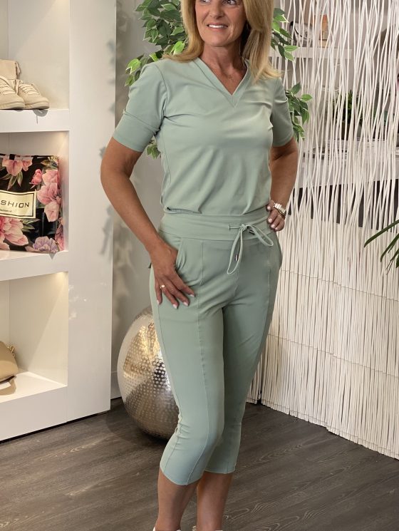 Mi Piace Travelbroek Capri lilypad green 202082