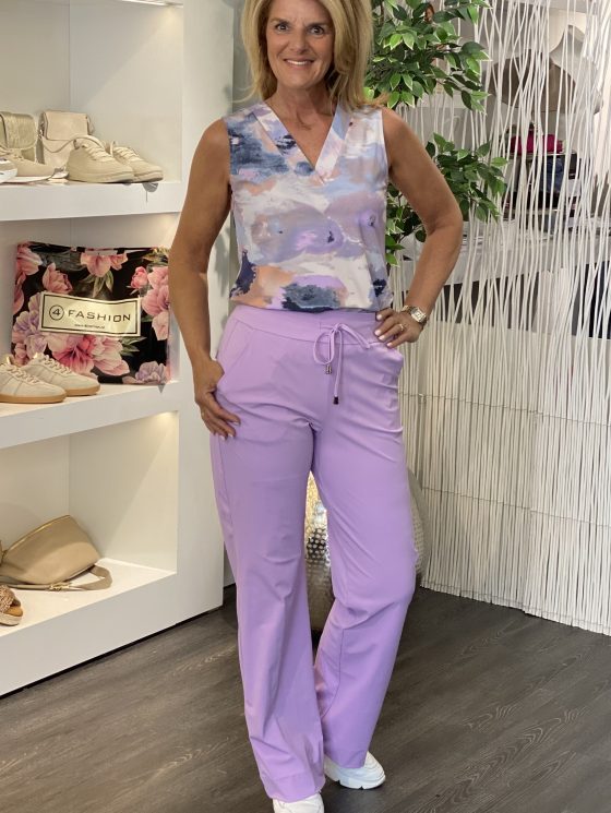 Mi Piace Travelstof Mouwloze Top multicolor monet print 202425 - Afbeelding 2