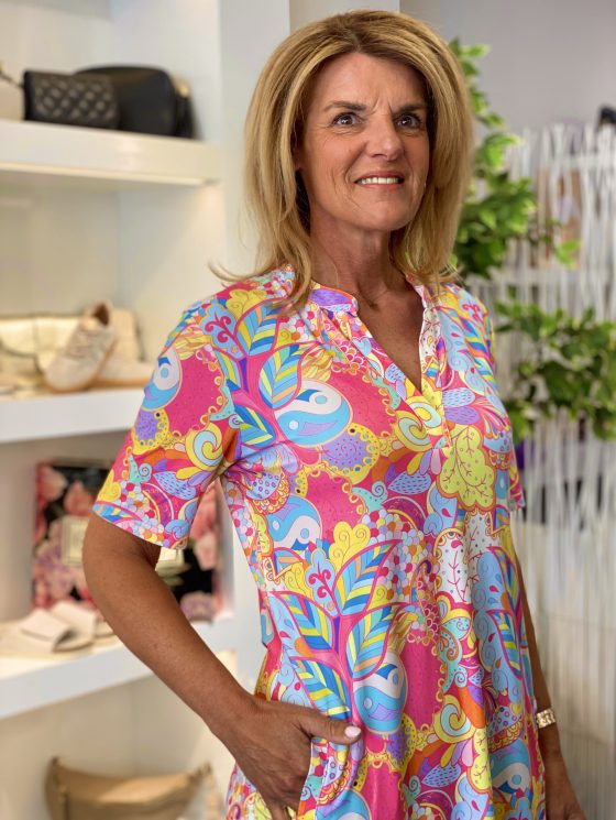 Angelle Milan by Angi Travelstof Tuniek Korte Mouw 1467/25702 - Afbeelding 2