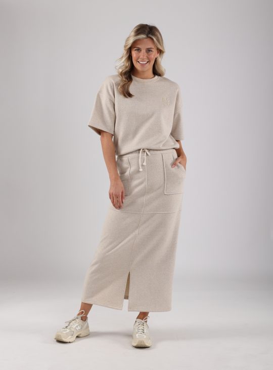 Nukus Maartje Lurex Rok zand goud