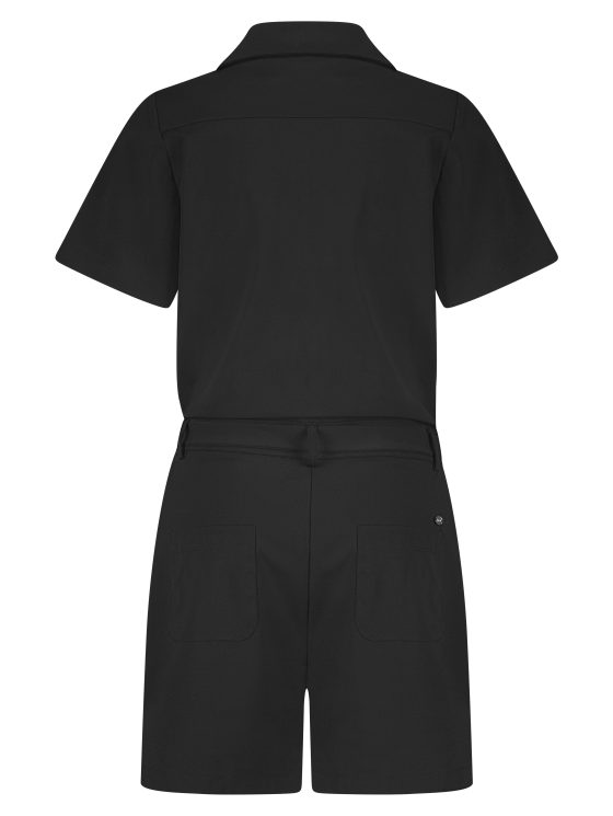 Lady Day Travelstof Yvon Korte Jumpsuit zwart - Afbeelding 6