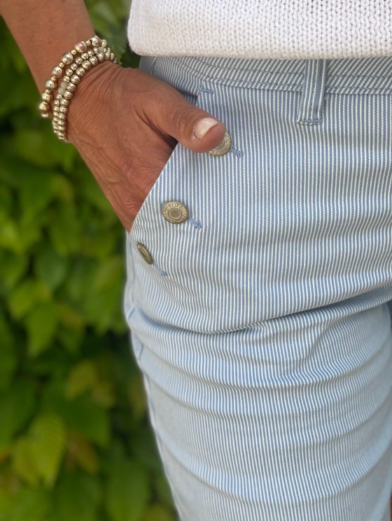 Red Button Bibette Short Denim Stripe bleachblue - Afbeelding 6