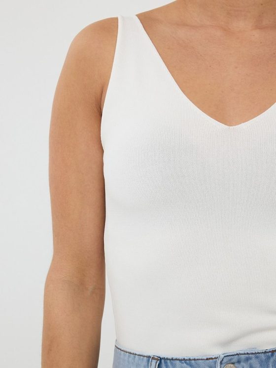 Esqualo Singlet Top HS25.07207 offwhite - Afbeelding 2