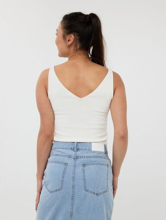 Esqualo Singlet Top HS25.07207 offwhite - Afbeelding 3