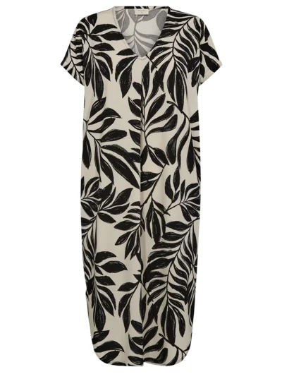 Freequent Floi Jurk moonbeam w. black