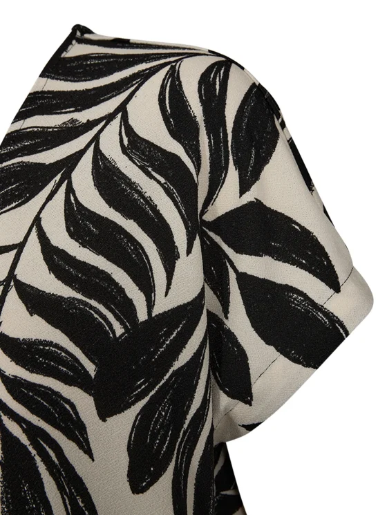 Freequent Floi Jurk moonbeam w. black - Afbeelding 3
