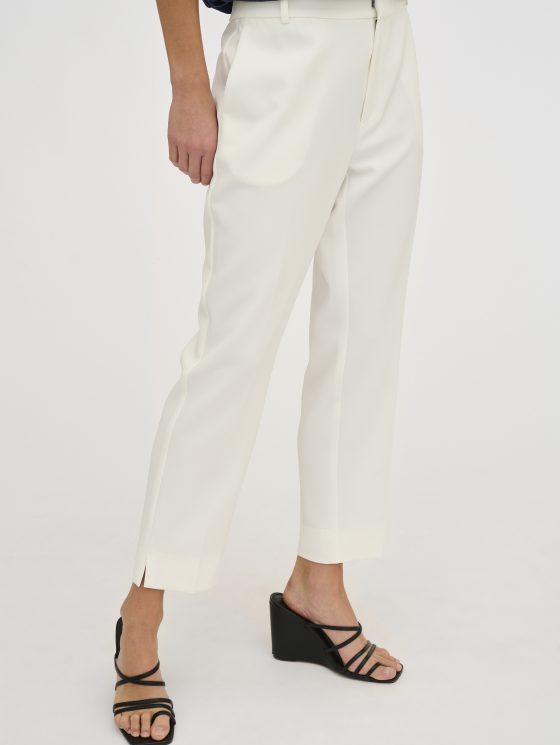 My Essential Wardrobe YolaMW Straight Slit Broek snow white - Afbeelding 2