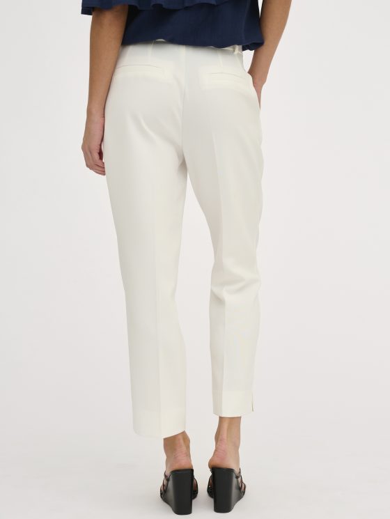 My Essential Wardrobe YolaMW Straight Slit Broek snow white - Afbeelding 4