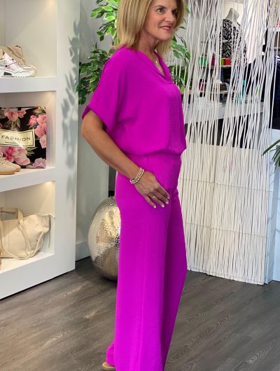 Azzurro Wijde Broek 5136 fuchsia