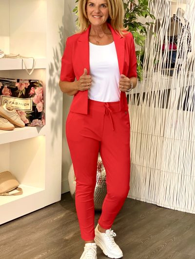 Triple Nine Travelstof Broek 2100 rood