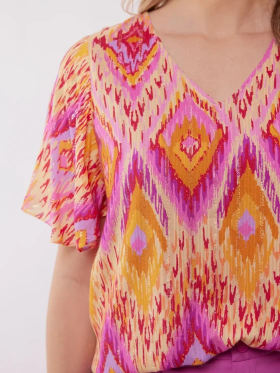 C&S Florence Top super pink/color mix - Afbeelding 5