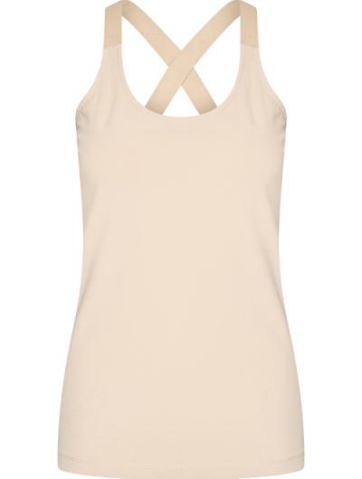 Mi Piace Travelstof Top Cross Band beige 202531