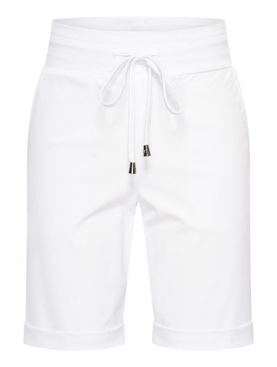 Mi Piace Travelstof Bermuda korte  Broek wit 202589