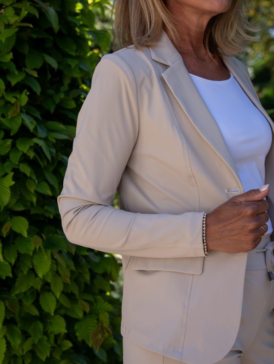 Mi piace Travelstof blazer 202015 beige - Afbeelding 2