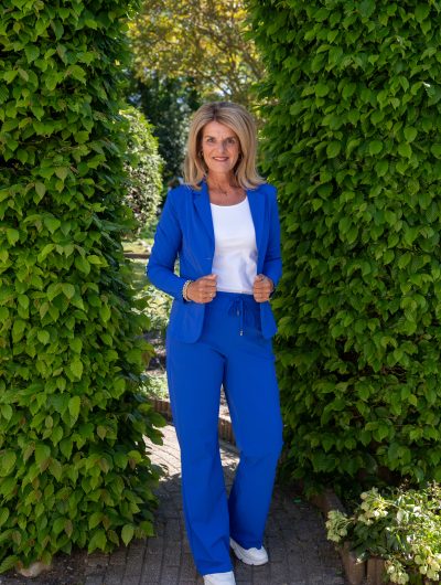 Mi Piace Travelstof Blazer cobalt blauw 202015