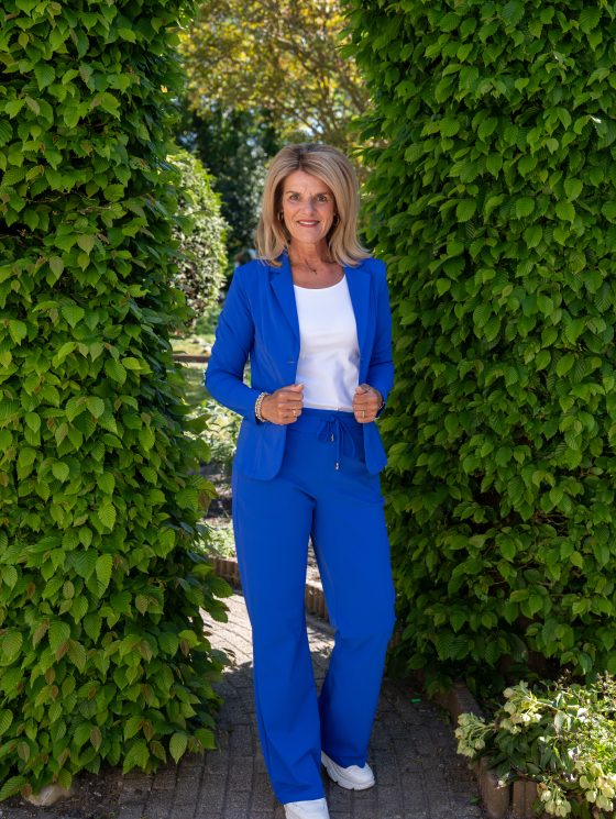 Mi Piace Travelstof Blazer kobalt blauw 202015