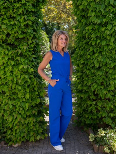 Mi Piace Travelbroek recht model cobalt blauw 202089