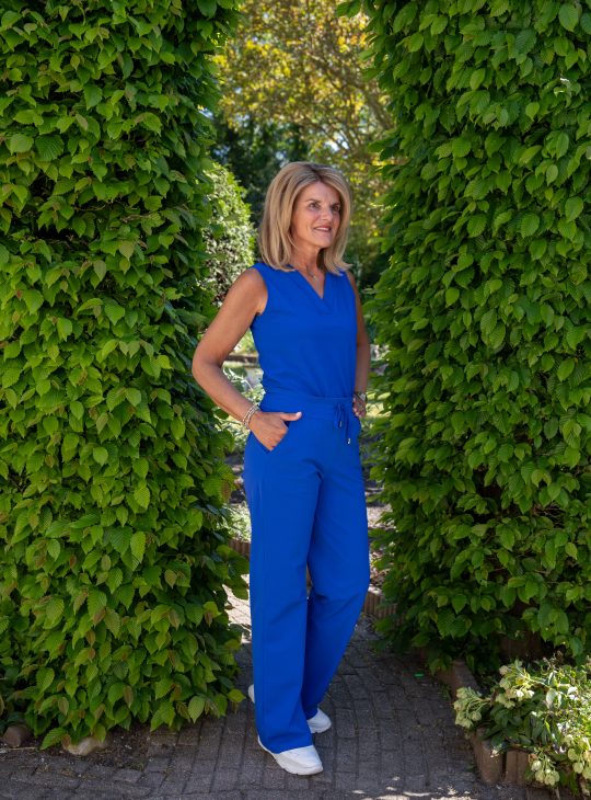 Mi Piace Travelbroek recht model cobalt blauw 202089