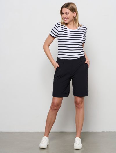Co Woman Philis Travelstof Korte Broek zwart