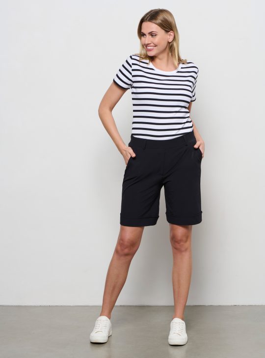 Co Woman Philis Travelstof Korte Broek zwart