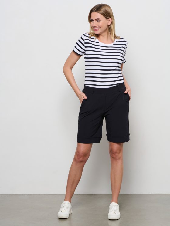 Co Woman Philis Travelstof Korte Broek zwart