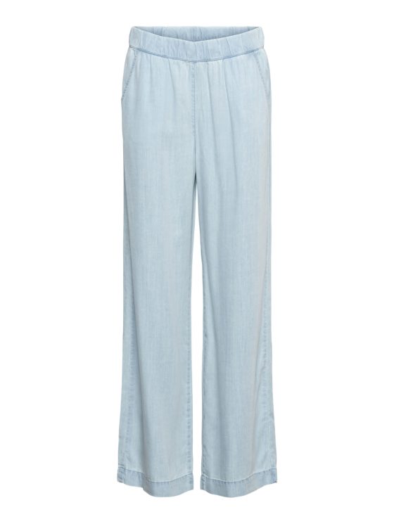 Co Woman Jacinta Wijde Broek light denim - Afbeelding 5