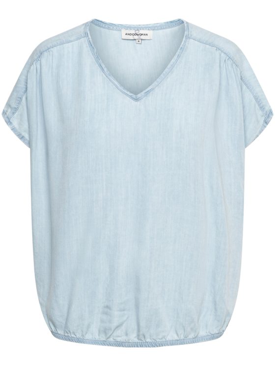 Co Woman Jessie Top light denim - Afbeelding 3