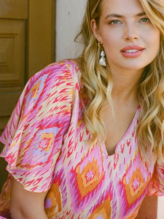C&S Florence Top super pink/color mix - Afbeelding 2