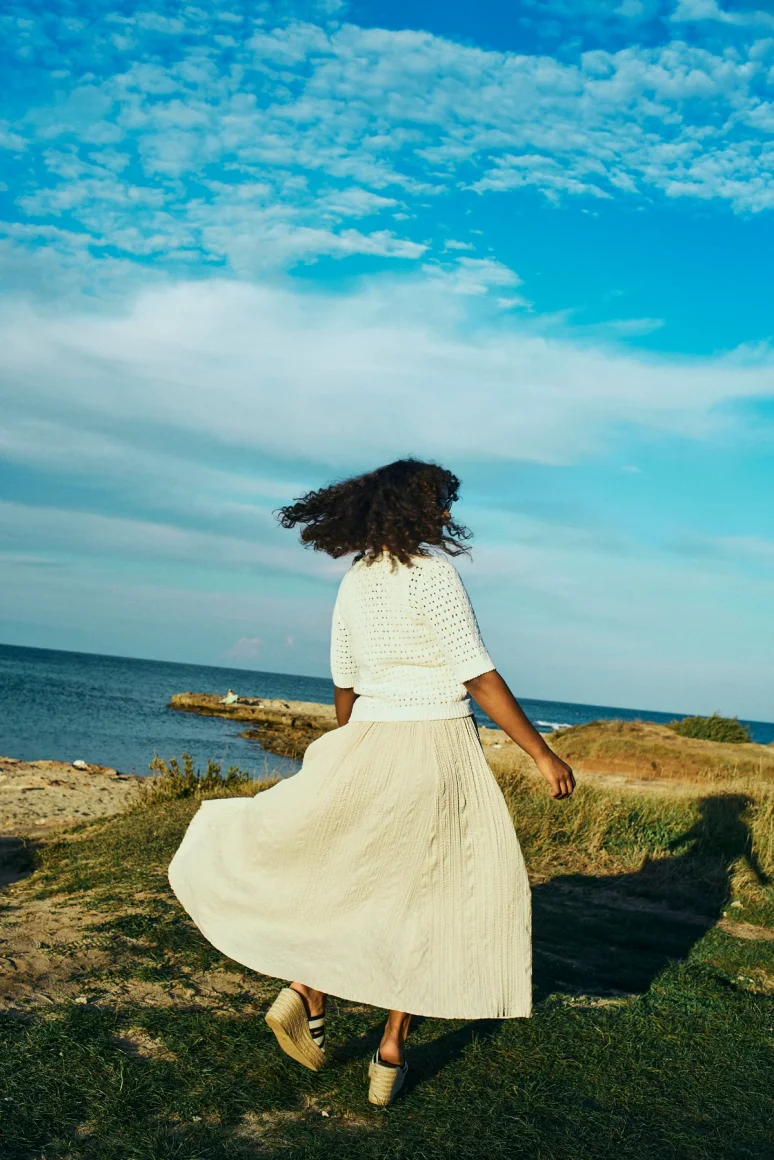 Freequent Nello Lange Rok moonbeam - Afbeelding 8