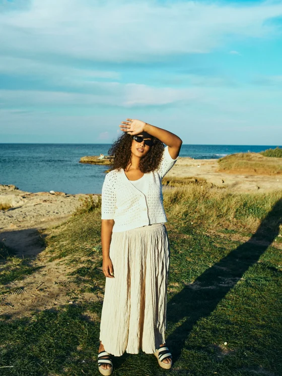 Freequent Nello Lange Rok moonbeam - Afbeelding 6