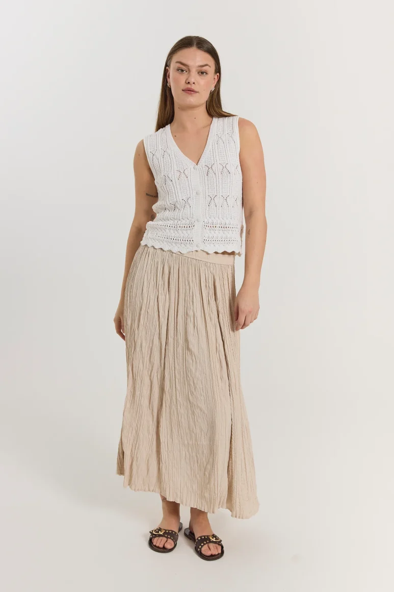 Freequent Fraya Gilet brilliant white - Afbeelding 5