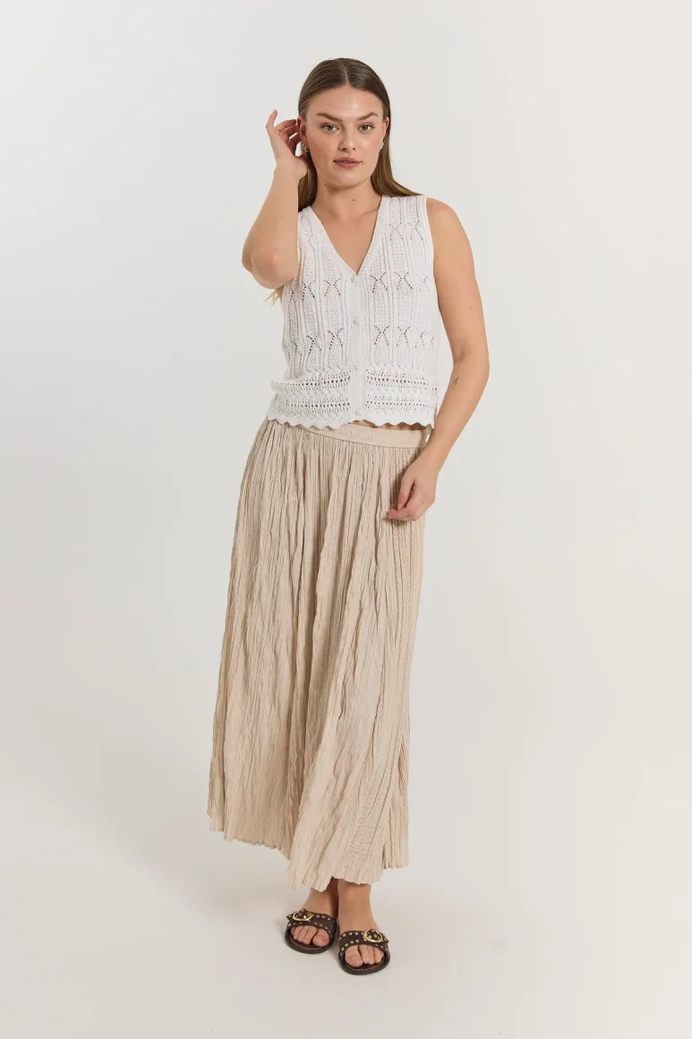 Freequent Nello Lange Rok moonbeam - Afbeelding 6