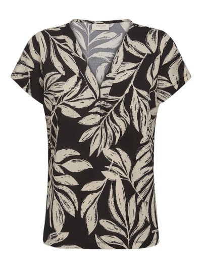 Freequent Floi Tee black w. moonbeam