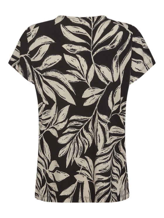 Freequent Floi Tee black w. moonbeam - Afbeelding 4