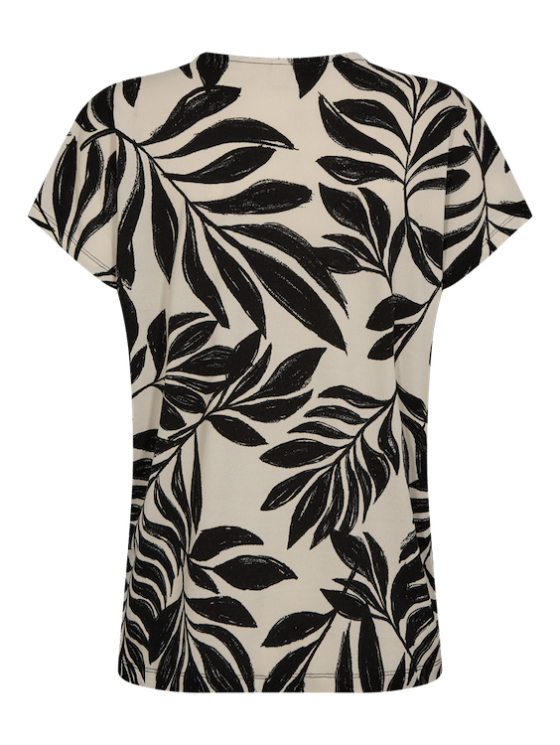 Freequent Floi Tee moonbeam w. black - Afbeelding 3