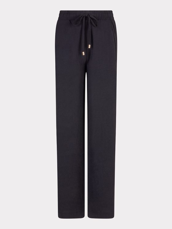 Esqualo Broek Wide Elastic Crinkle zwart HS25.10219 - Afbeelding 5