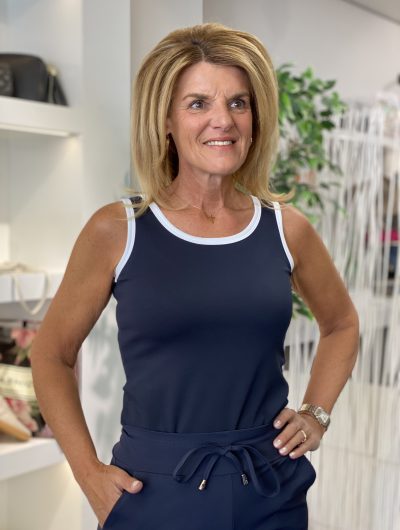 Mi Piace Modal Top donkerblauw wit 2020062