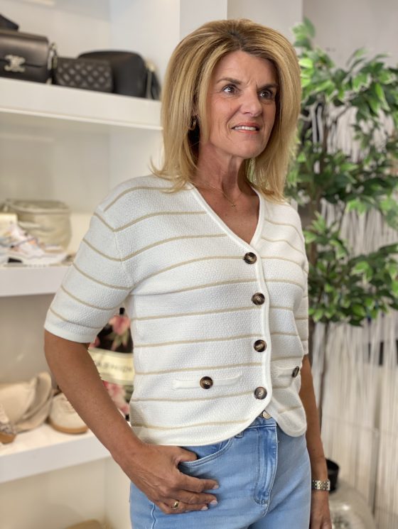 Maicazz Nilla Vest off white light sand