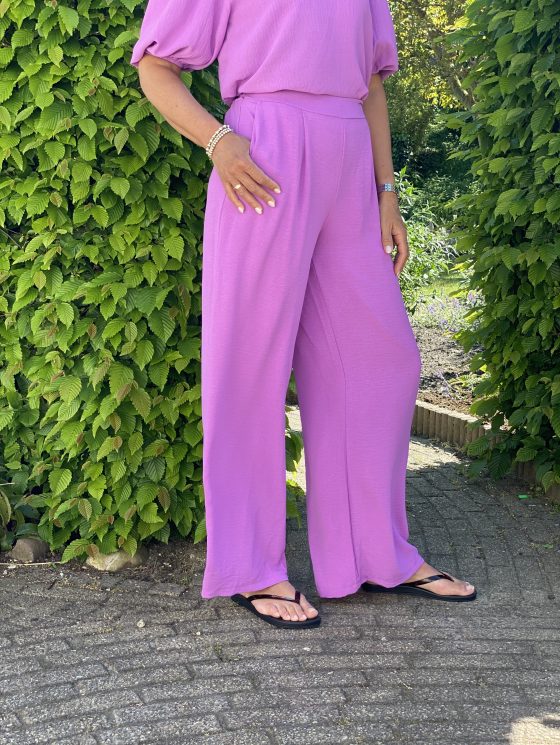 Azzurro Wijde Broek 5950 paars - Afbeelding 3